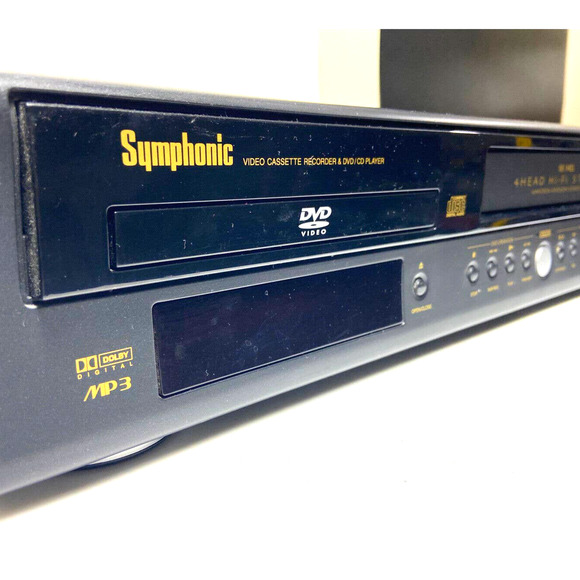 Symphonic DVD VCR Combo Hi-Fi Stereo VCR DVHS Player Model WF802 Videocassette - Picture 3 of 9
